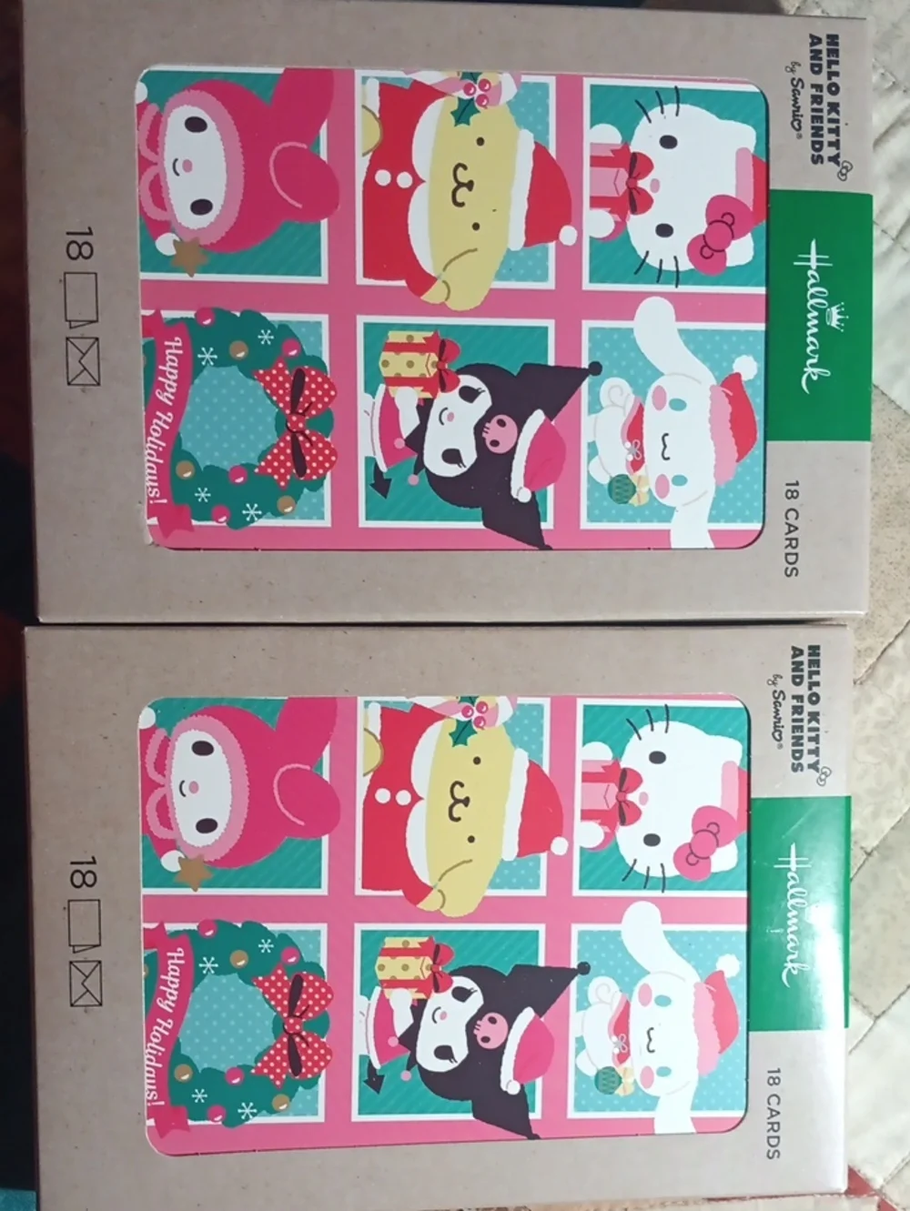 Hello Kitty Christmas Cards 2 Packs